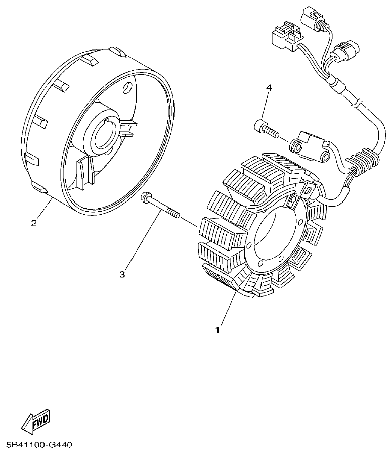 Yamaha VIKING1XP9_2014 GENERATOR parts diagram